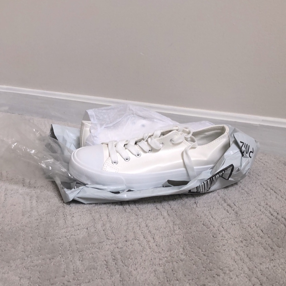 White sneakers